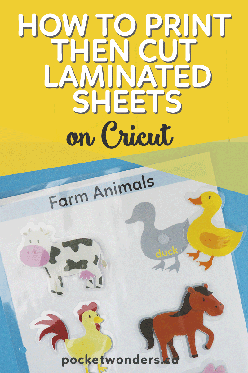 How to Print  then Cut  Laminated Sheets on Cricut