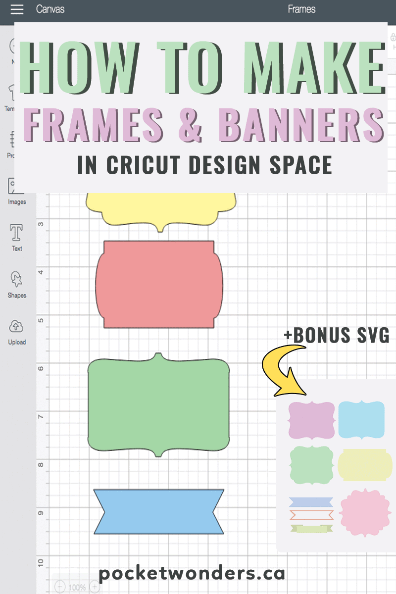 Download How To Make Banners And Frames In Cricut Design Space Free Svg File