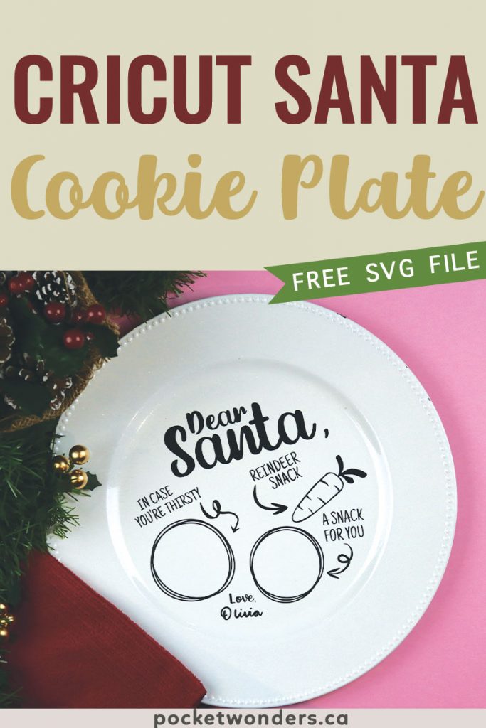 Download Cricut Santa Cookie Plate Or Treat Tray