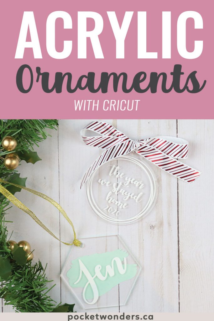 HOW TO MAKE AN ACRYLIC ORNAMENT WITH THE CRICUT MACHINE