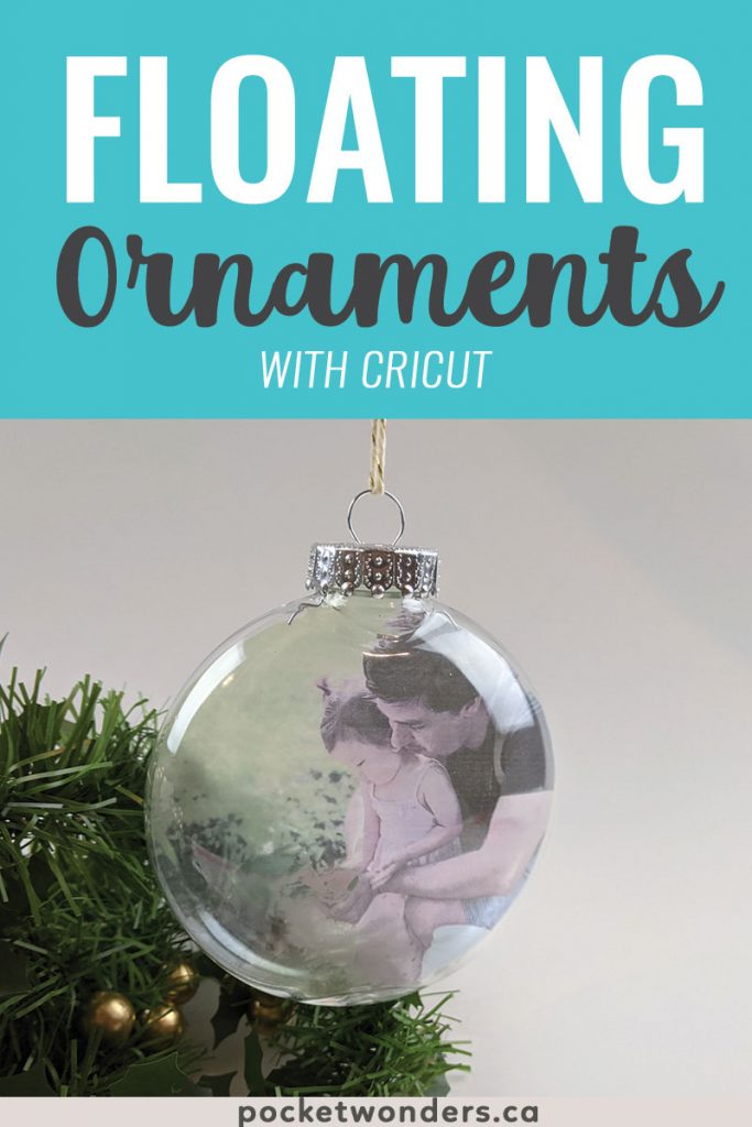 DIY Floating Ornament with Cricut (Free SVG template)